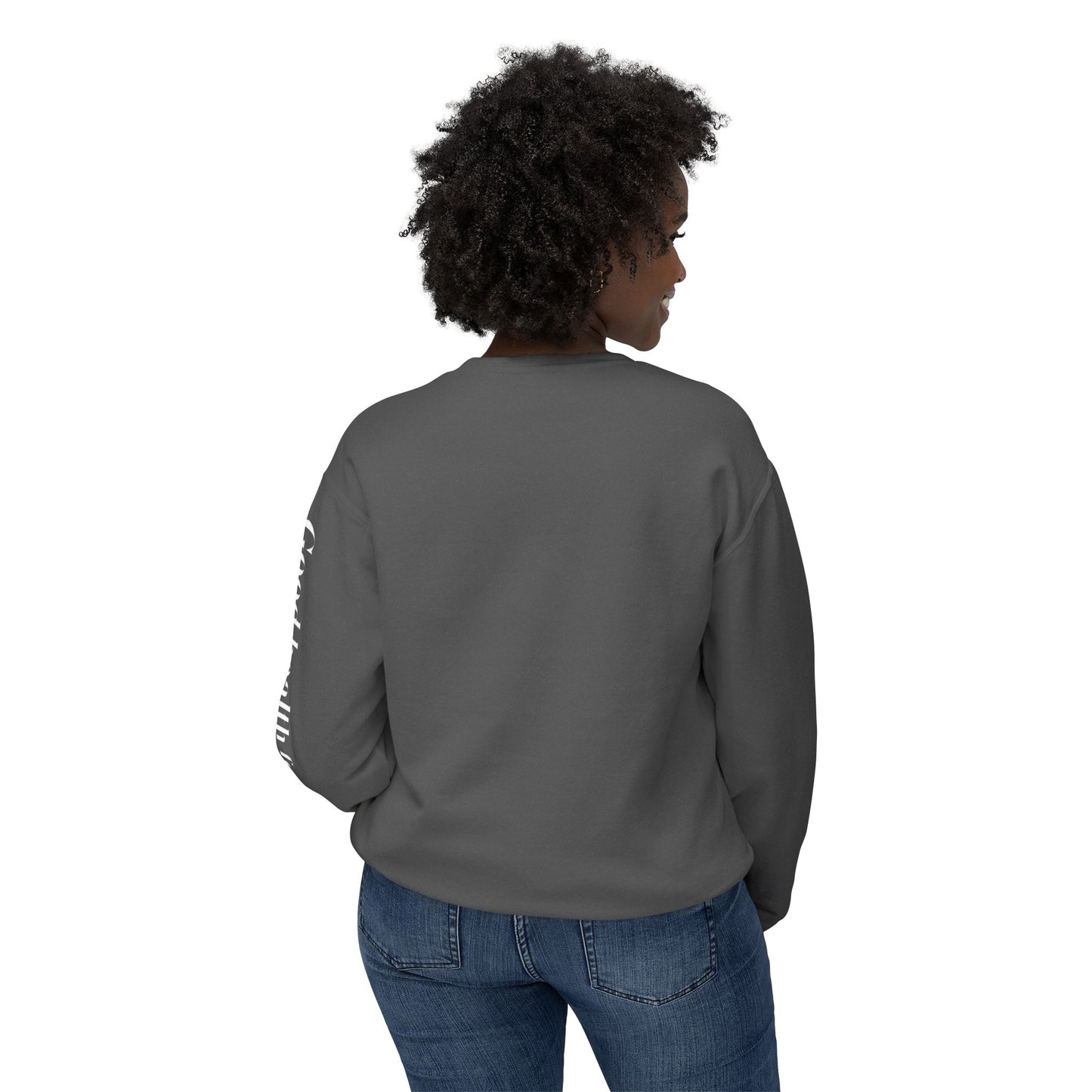 Unisex Lightweight Crewneck Sweatshirt - Sleeve Design