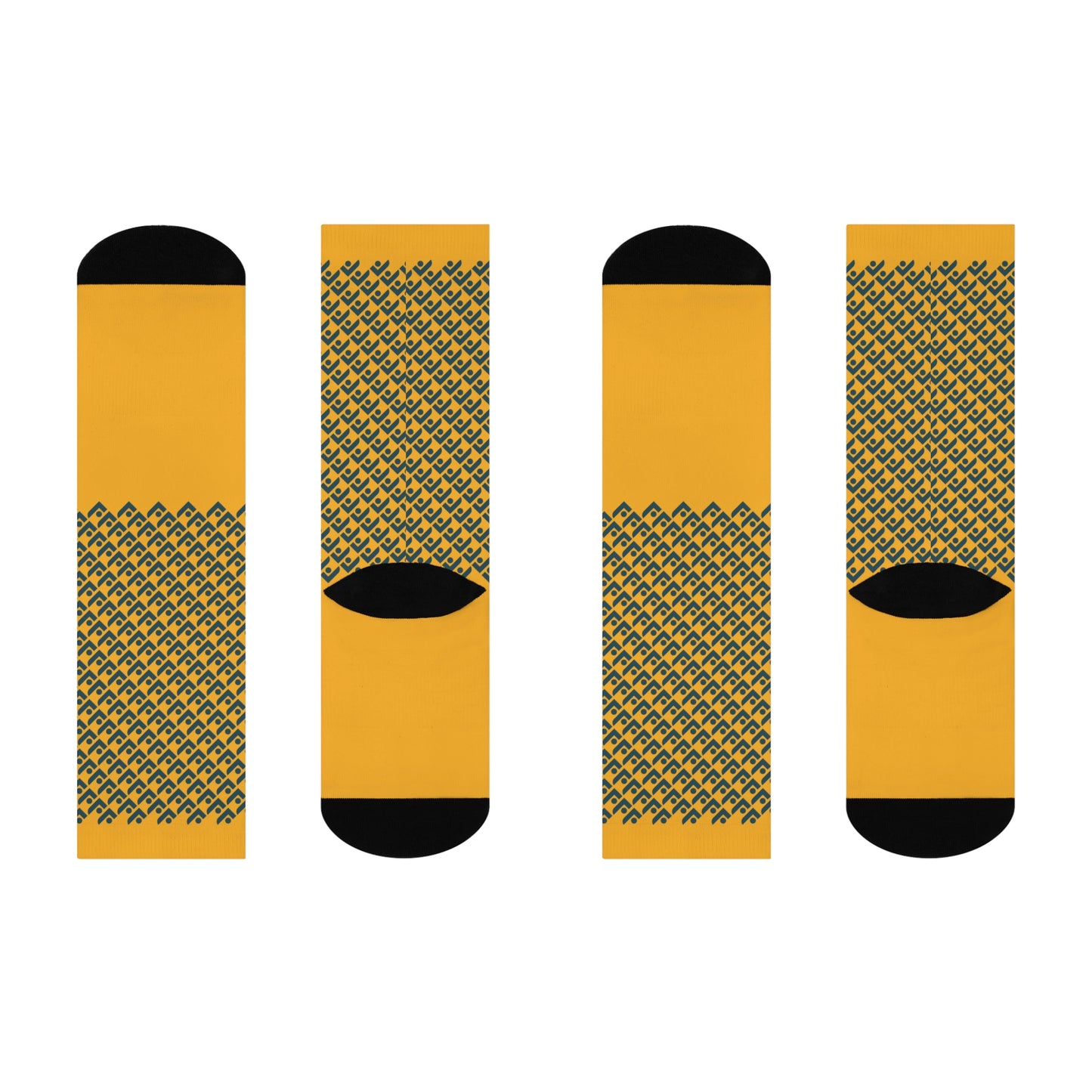 Cushioned Crew Socks (Checks)