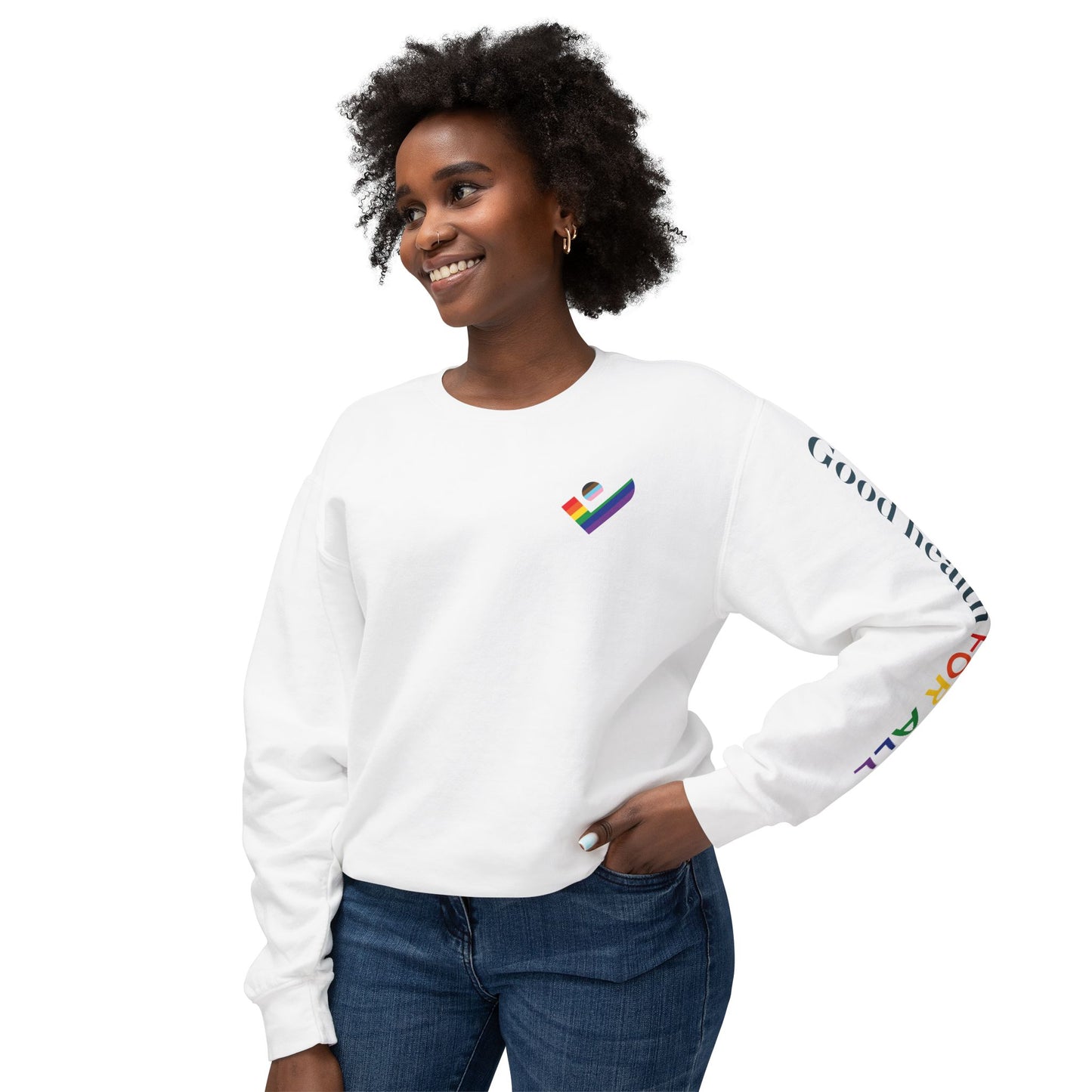 Unisex Lightweight Crewneck Sweatshirt - Pride