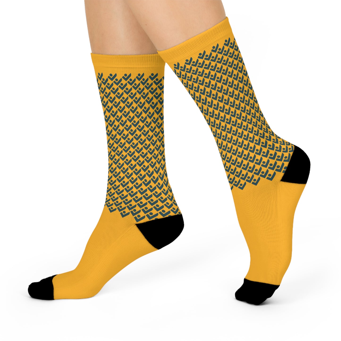 Cushioned Crew Socks (Checks)