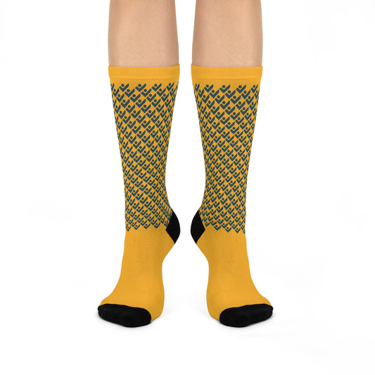 Cushioned Crew Socks (Checks)